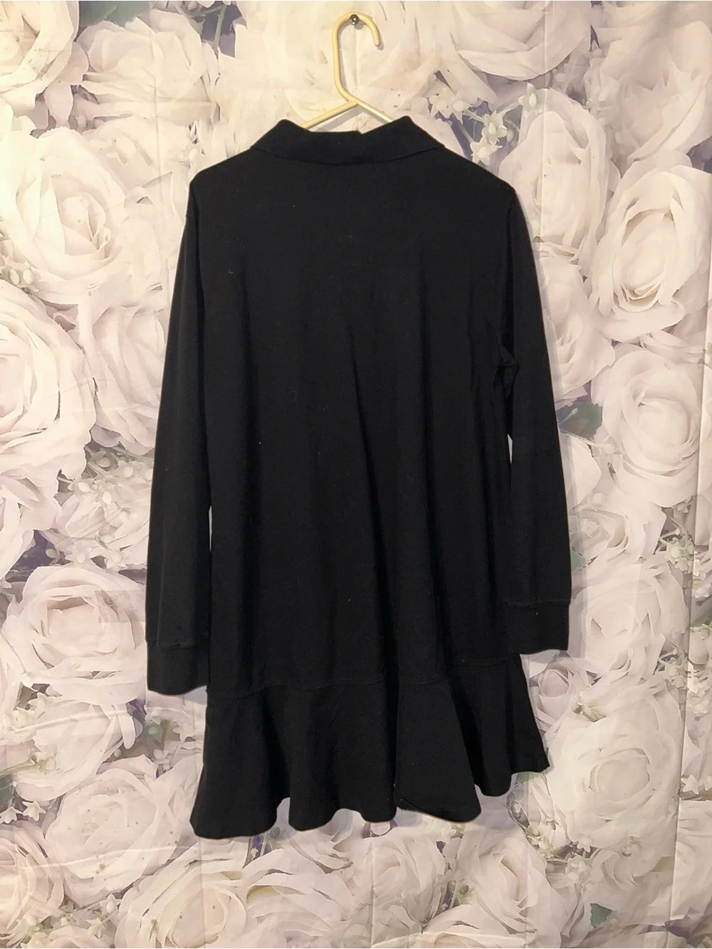 Tuckernuck Long Sleeve Pique May Polo Dress Womens XXL Black Cotton Preppy - Picture 4 of 5